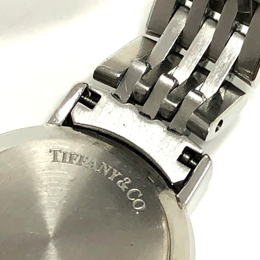 TIFFANY&Co. Ｍ1510 クラシック クォーツ ラウンド 2針 アナログ 腕時計 SS レディース シルバー