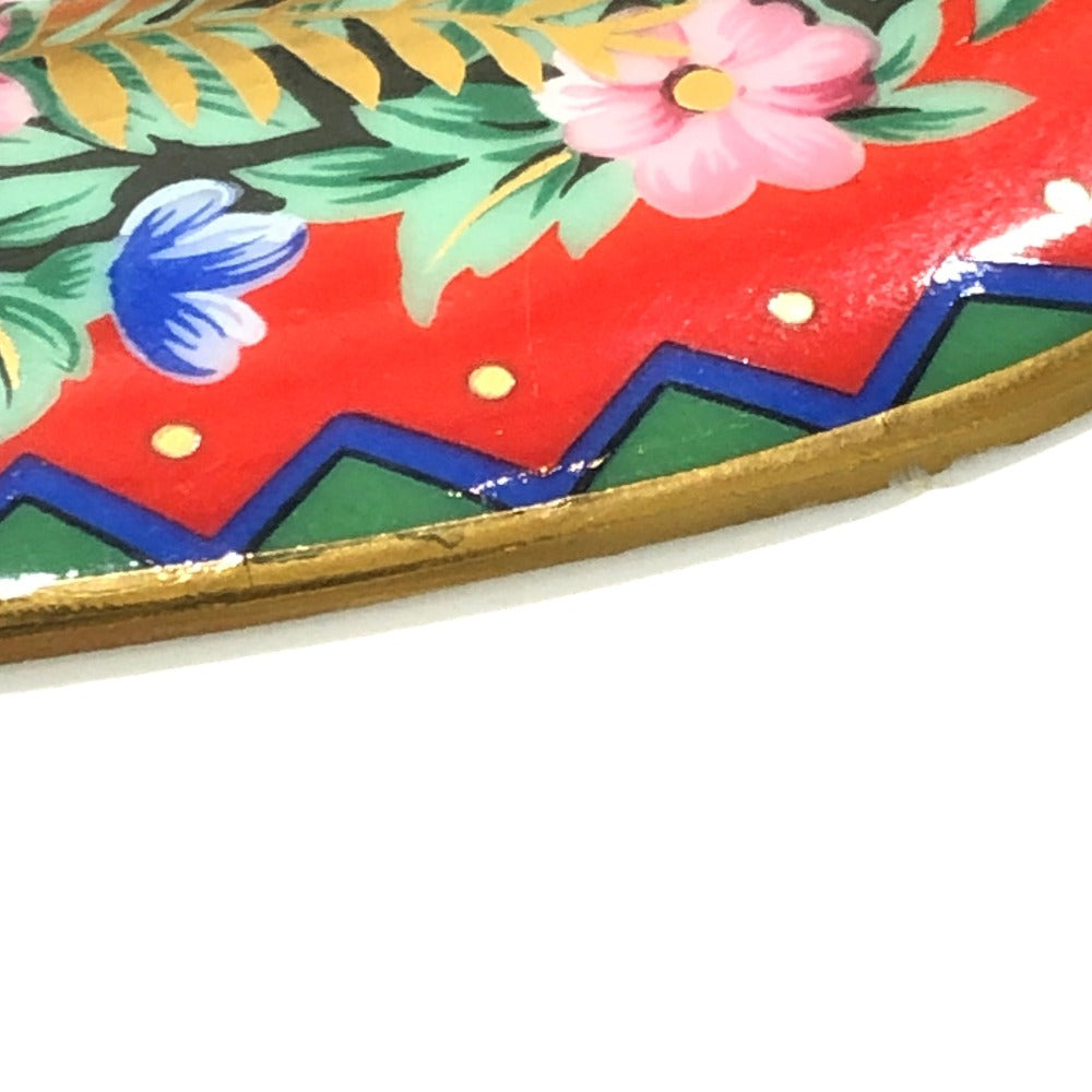 KENZO Floral Aito Vintage Home Kitchenware Dish Plate Ceramic Unisex Red