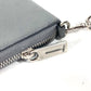TIFFANY&Co. Smartphone pouch Card Case Business card holder Pass case logo Zip Around Pouch Leather gray Used