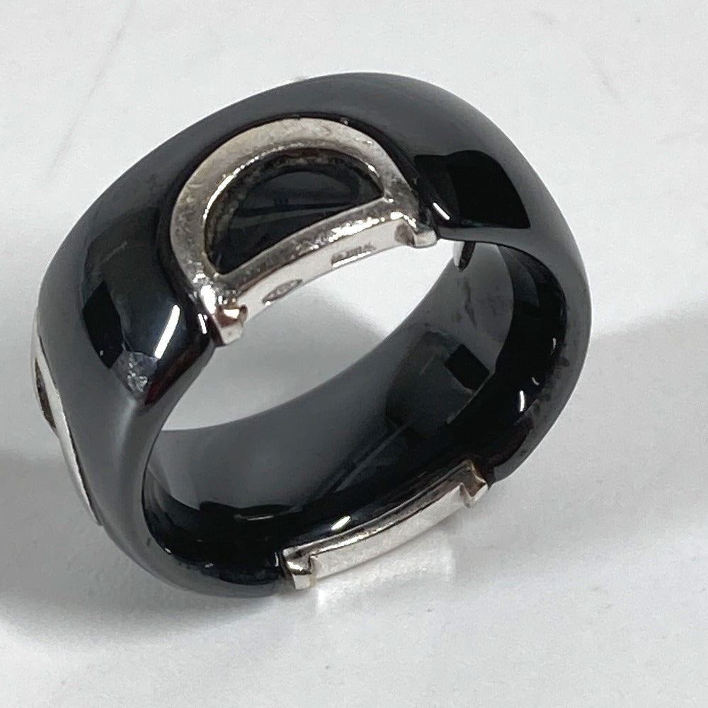 Damiani 1PD D Icon Ring with Diamond, Ceramic, Men's, Black
