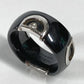 Damiani 1PD D Icon Ring with Diamond, Ceramic, Men's, Black