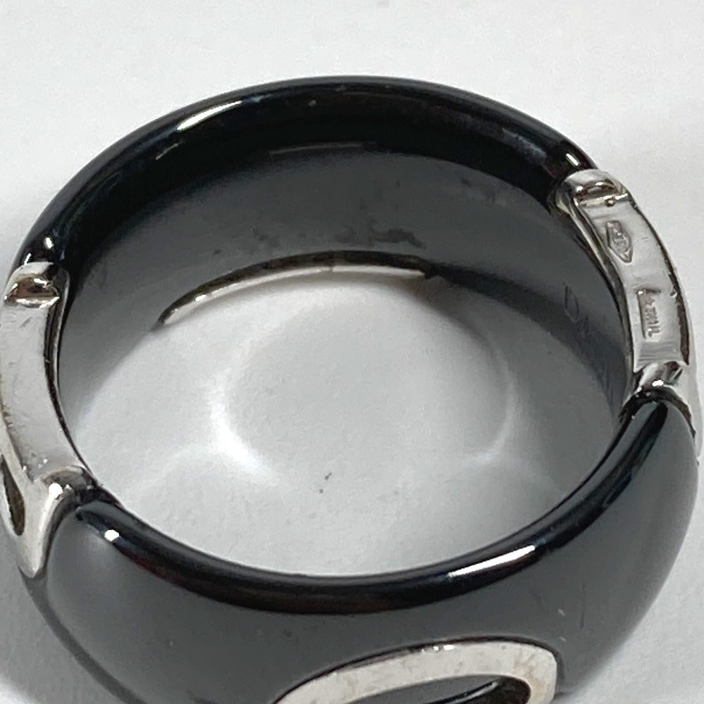 Damiani 1PD D Icon Ring with Diamond, Ceramic, Men's, Black