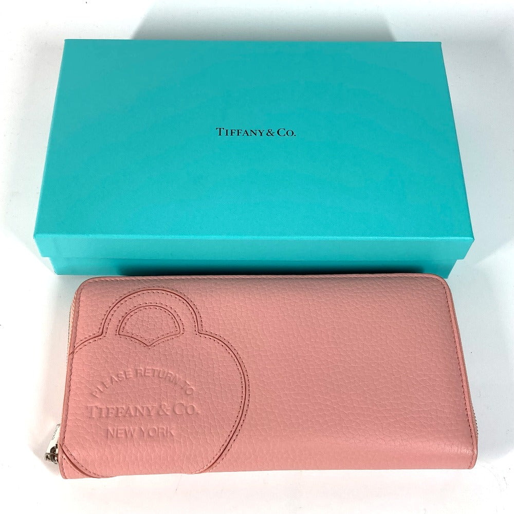 TIFFANY&Co. 72458575 日本限定 リターントゥティファニー ハート ラージ ジップ ウォレット ラウンドファスナー 長財布 レザー レディース ブラッシュピンク ピンク