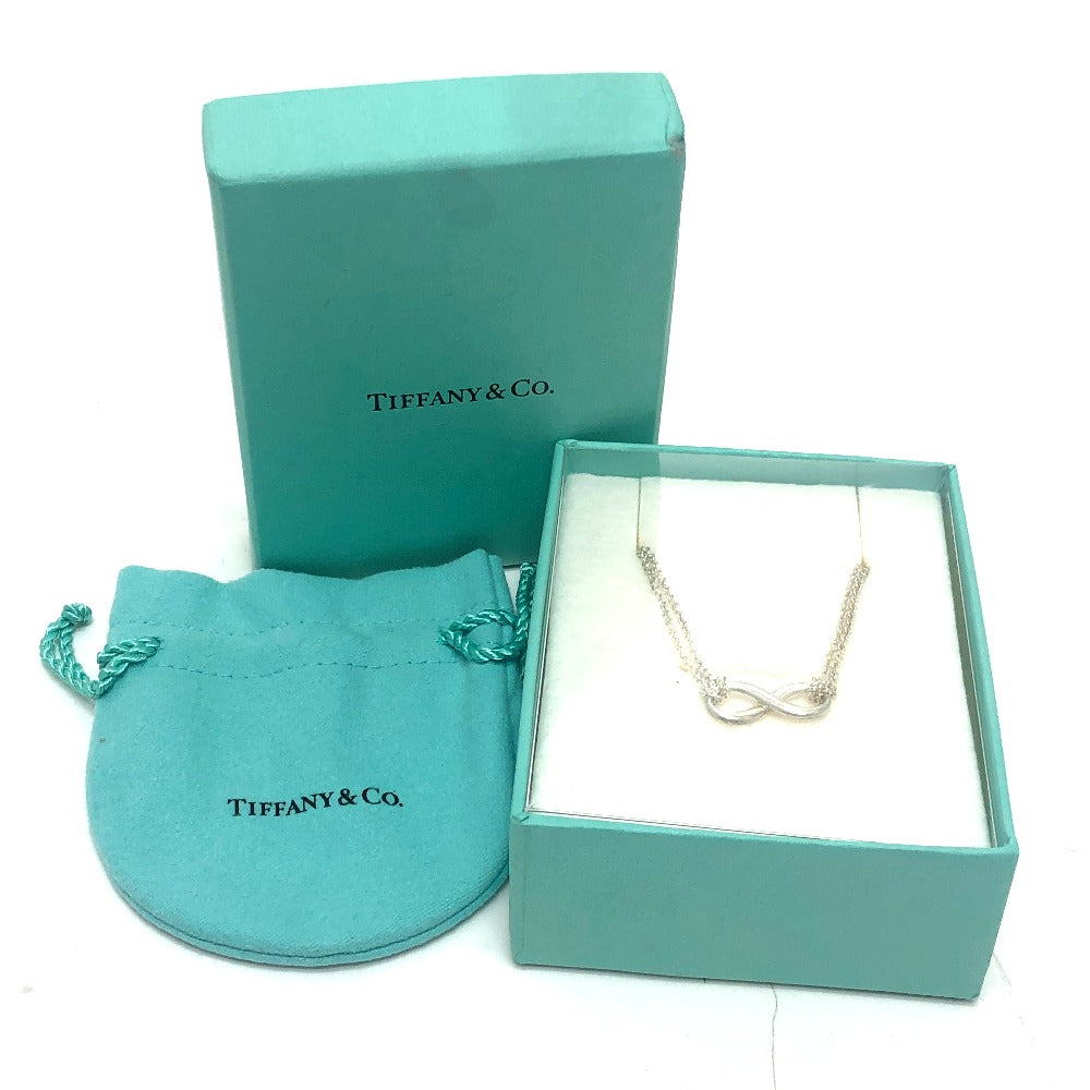 TIFFANY&Co. Infinity Pendant Fashion Jewelry Accessories Necklace SV925 Silver Used