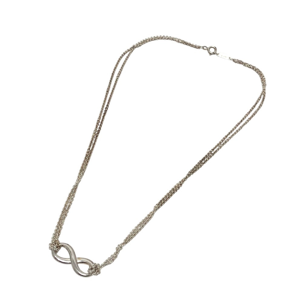 TIFFANY&Co. Infinity Pendant Fashion Jewelry Accessories Necklace SV925 Silver Used