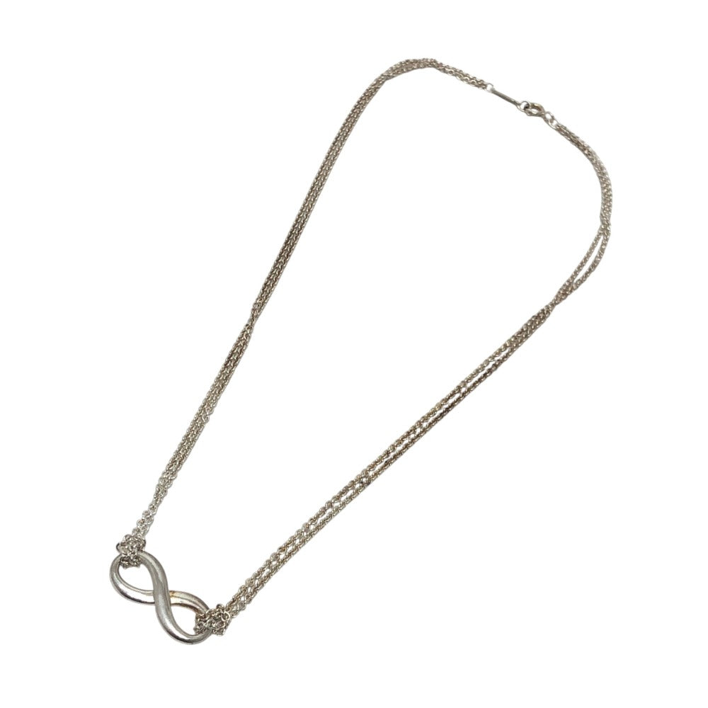 TIFFANY&Co. Infinity Pendant Fashion Jewelry Accessories Necklace SV925 Silver Used