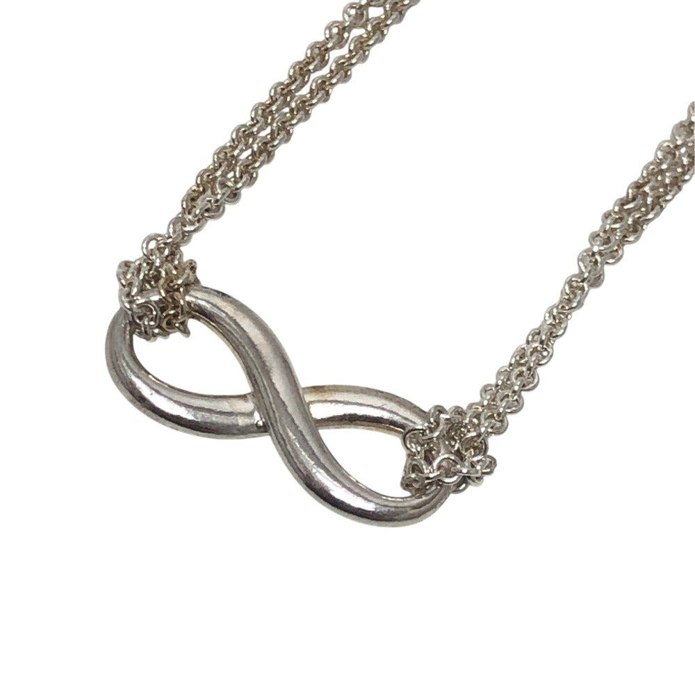 TIFFANY&Co. Infinity Pendant Fashion Jewelry Accessories Necklace SV925 Silver Used