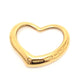 TIFFANY&Co. K18 Open Heart Accessory Jewelry Necklace Pendant Top K18 Ladies Gold