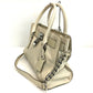 Michael Kors Hamilton Satchel Chain Tote Bag, Shoulder Bag, 2-Way Bag, Leather Tote Bag, Women's, Off-White