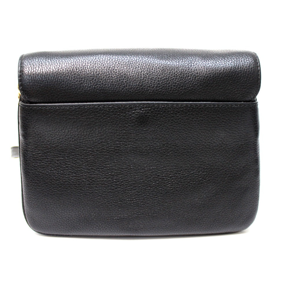 Michael Kors pochette shoulder bag, men's and women's leather shoulder bag, black