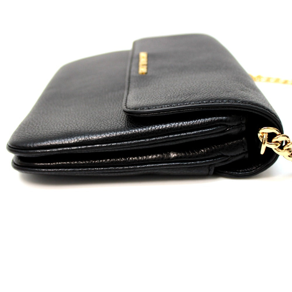 Michael Kors pochette shoulder bag, men's and women's leather shoulder bag, black