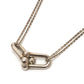 TIFFANY & Co. SV925 Hardware Double Link Pendant Necklace for Women, Silver