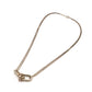 TIFFANY & Co. SV925 Hardware Double Link Pendant Necklace for Women, Silver
