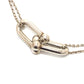 TIFFANY & Co. SV925 Hardware Double Link Pendant Necklace for Women, Silver