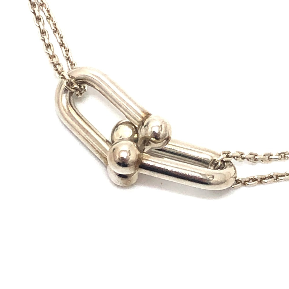 TIFFANY & Co. SV925 Hardware Double Link Pendant Necklace for Women, Silver