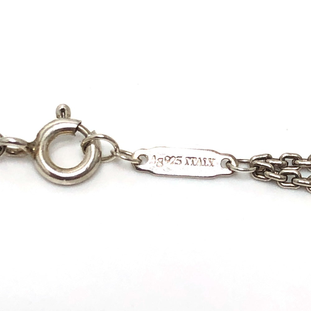 TIFFANY & Co. SV925 Hardware Double Link Pendant Necklace for Women, Silver