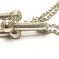 TIFFANY & Co. SV925 Hardware Double Link Pendant Necklace for Women, Silver