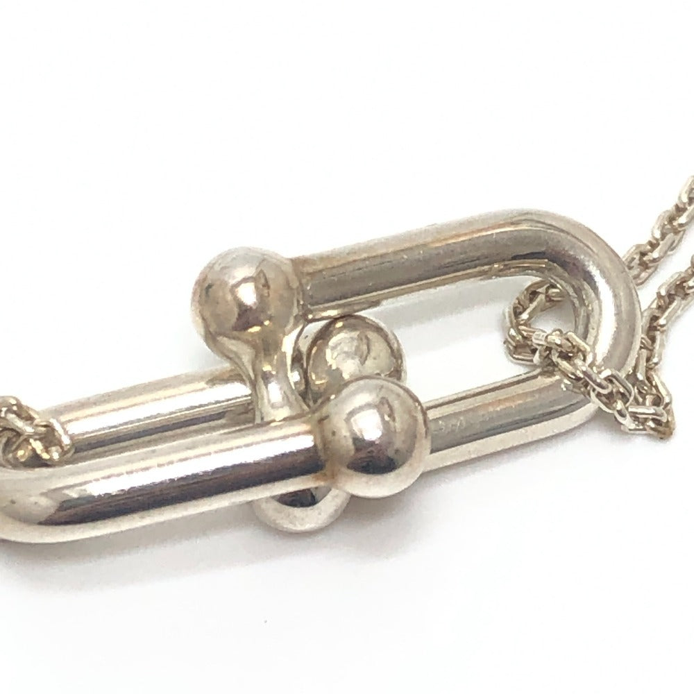 TIFFANY & Co. SV925 Hardware Double Link Pendant Necklace for Women, Silver