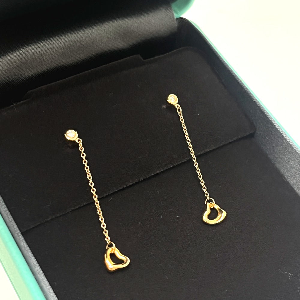 TIFFANY&Co. K18PG By the Yard Open Heart Accessories Pierce K18 Pink Gold Gold Used