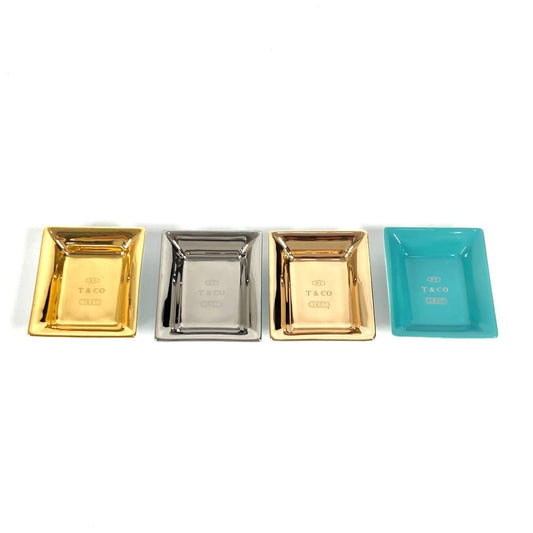 TIFFANY&Co. アッシュトレイ 小皿 ヴィド ポシェ セット 4個セット 4個セット 灰皿 陶器 ユニセックス マルチカラー