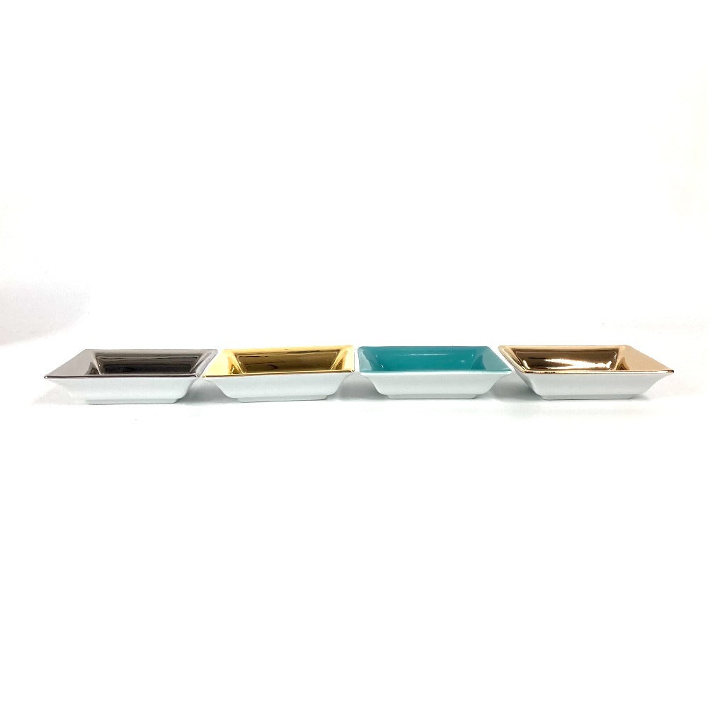 TIFFANY&Co. アッシュトレイ 小皿 ヴィド ポシェ セット 4個セット 4個セット 灰皿 陶器 ユニセックス マルチカラー
