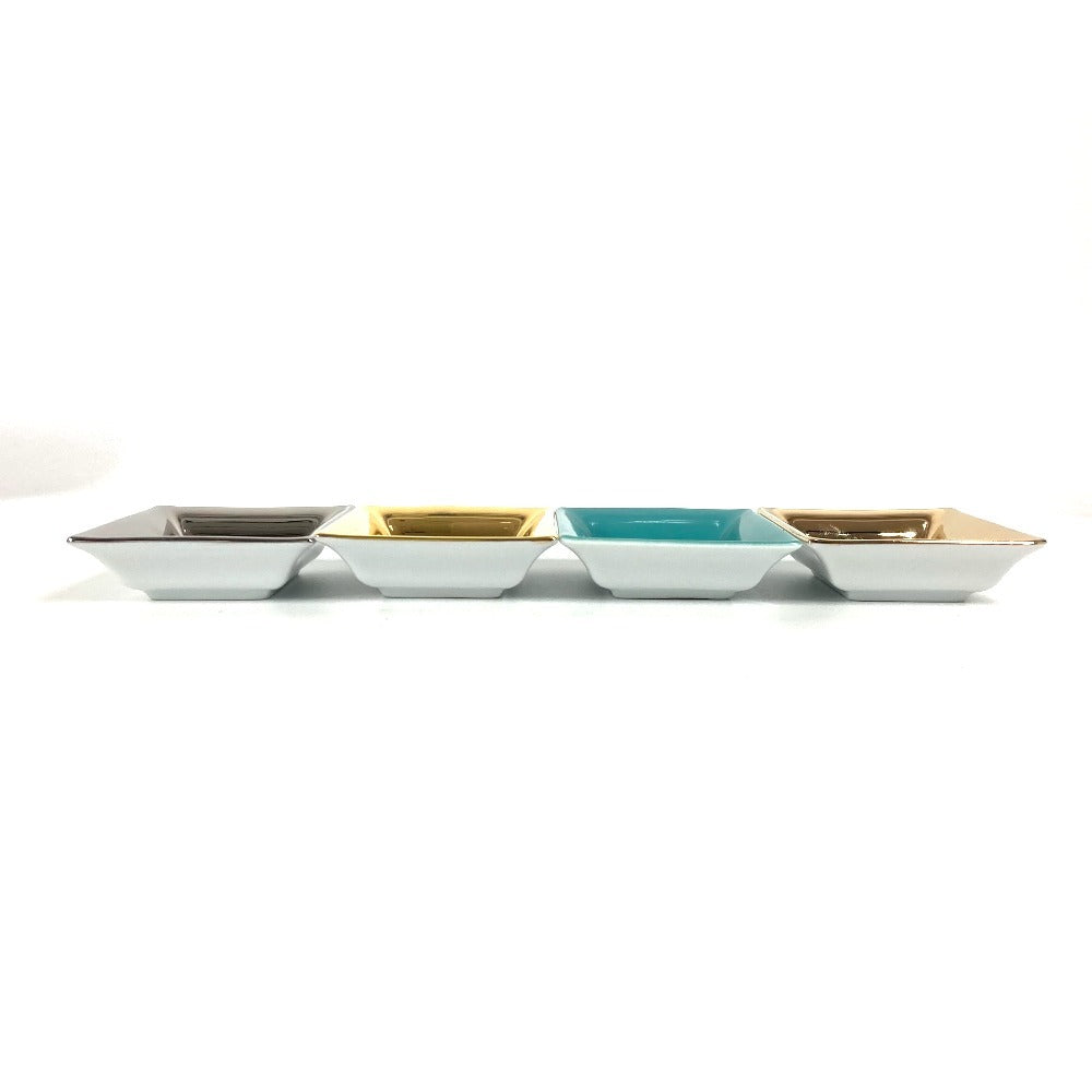 TIFFANY&Co. アッシュトレイ 小皿 ヴィド ポシェ セット 4個セット 4個セット 灰皿 陶器 ユニセックス マルチカラー
