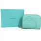 TIFFANY&Co. コンパクトウォレット リターントゥティファニー 財布 小銭入れ ハート ラウンドファスナー コインケース レザー レディース ブルー