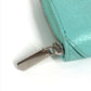 TIFFANY&Co. コンパクトウォレット リターントゥティファニー 財布 小銭入れ ハート ラウンドファスナー コインケース レザー レディース ブルー