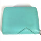 TIFFANY&Co. コンパクトウォレット リターントゥティファニー 財布 小銭入れ ハート ラウンドファスナー コインケース レザー レディース ブルー