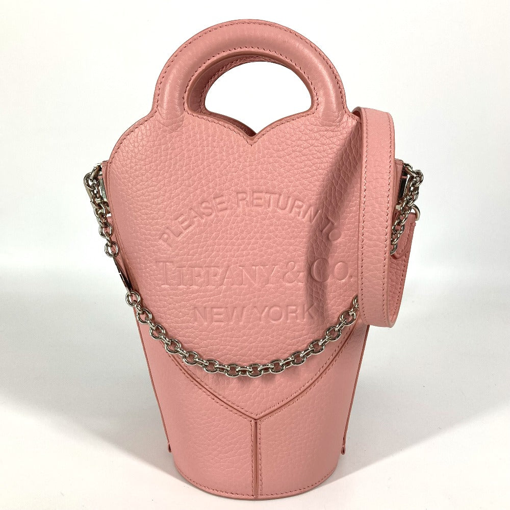TIFFANY&Co. 72458478 リターン トゥ ティファニー ミニ クロスボディ バッグ ハート チェーン ポシェット 日本限定 カバン ハンドバッグ 斜め掛けバッグ ショルダーバッグ レザー レディース ピンク