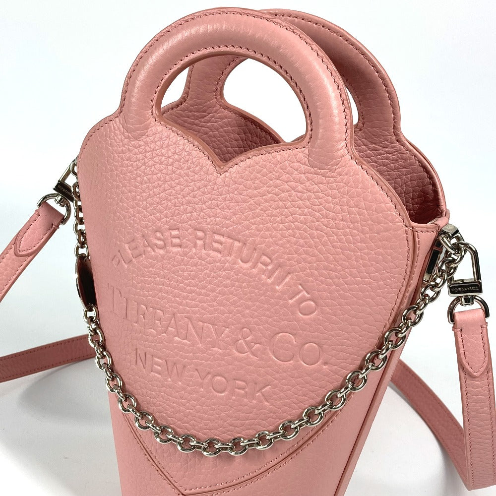 TIFFANY&Co. 72458478 リターン トゥ ティファニー ミニ クロスボディ バッグ ハート チェーン ポシェット 日本限定 カバン ハンドバッグ 斜め掛けバッグ ショルダーバッグ レザー レディース ピンク