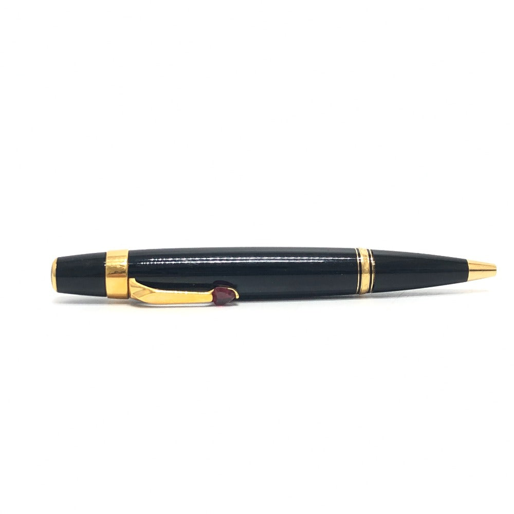 MONTBLANC ボエム ツイスト式 レッドストーン ボールペン ペン 小物 ボールペン プレシャスレジン レディース ブラック