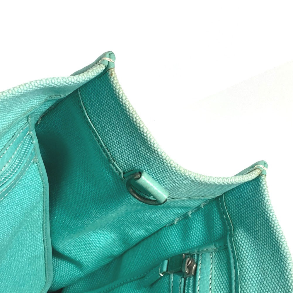 TIFFANY&Co. ハンドバッグ ジットニー 2WAYバッグ ショルダーバッグ 斜め掛け トートバッグ キャンバス レディース ブルー