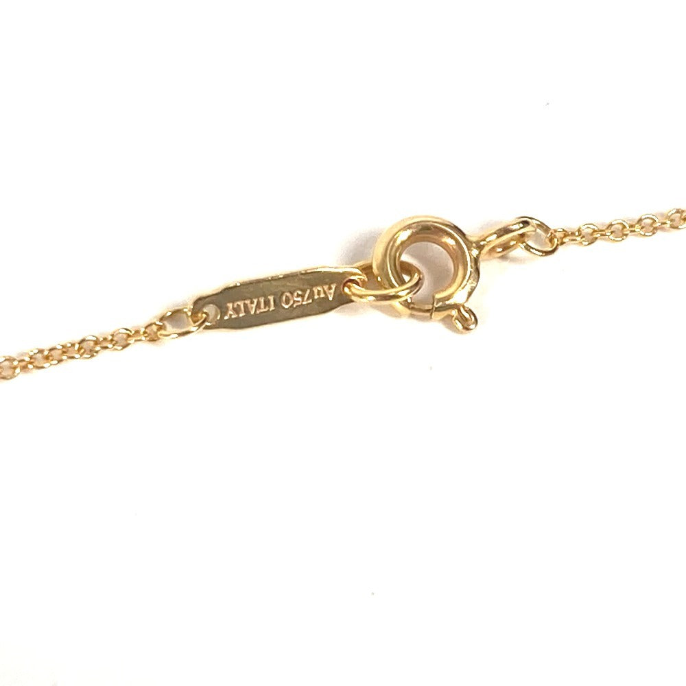 TIFFANY&Co. K18 フルールドリス　キーバーペンダント ダイヤ アクセサリー チェーンネックレス ネックレス Au750 レディース ゴールド