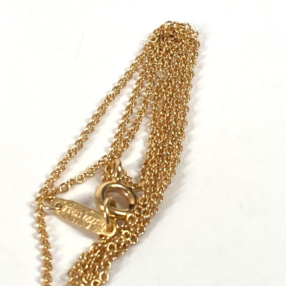 TIFFANY&Co. K18 フルールドリス　キーバーペンダント ダイヤ アクセサリー チェーンネックレス ネックレス Au750 レディース ゴールド