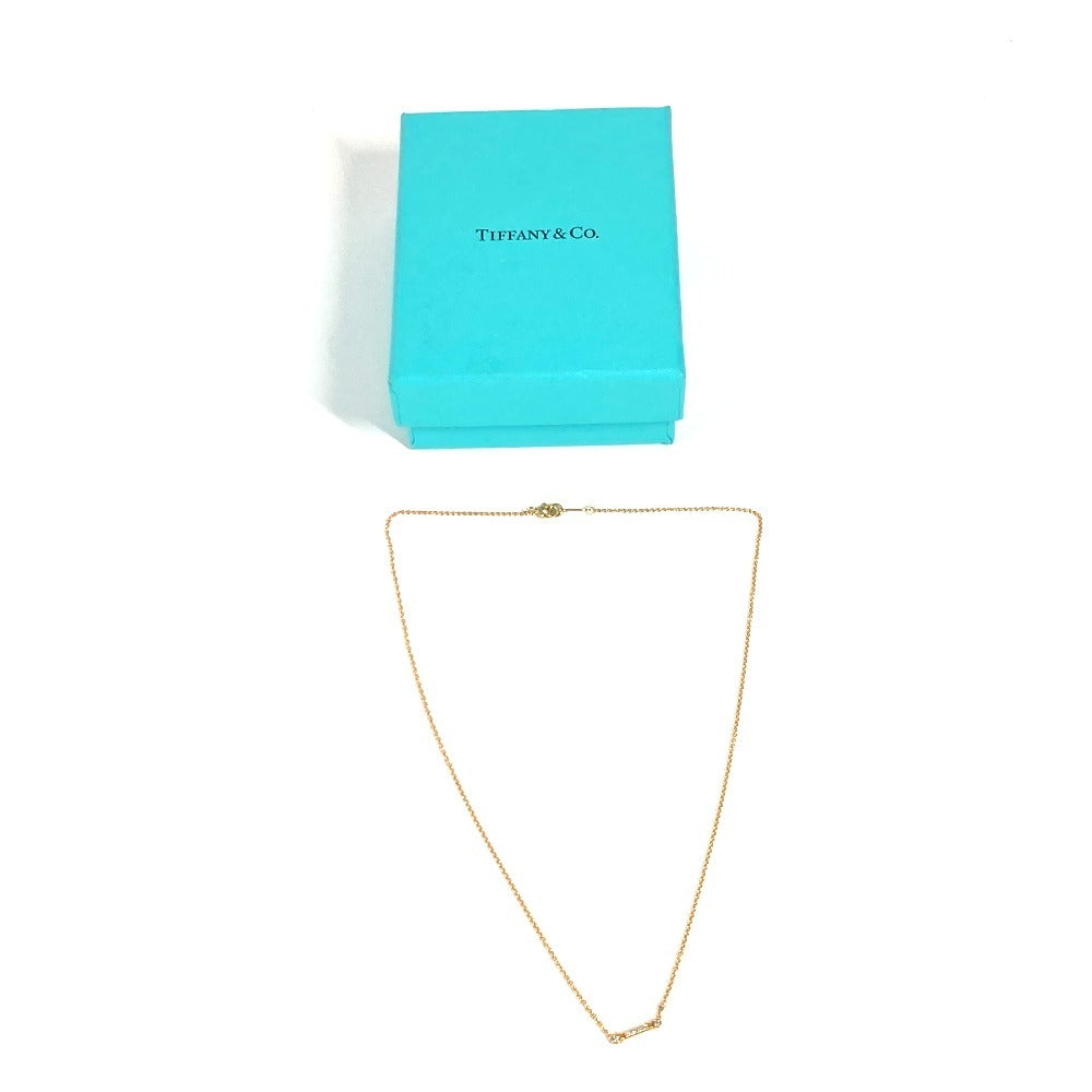 TIFFANY&Co. K18 フルールドリス　キーバーペンダント ダイヤ アクセサリー チェーンネックレス ネックレス Au750 レディース ゴールド