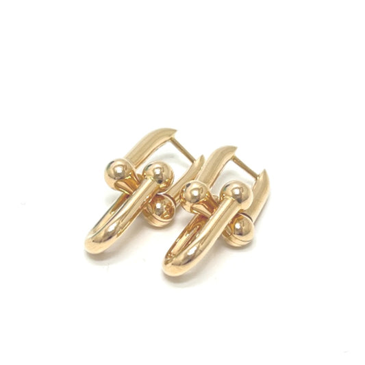 TIFFANY&Co. 73584531 ハードウェア K18 ミディアム リンク アクセサリー ピアス K18 レディース イエローゴールド イエローゴールド