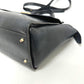 FURLA Turnlock Emma Tote, 2-Way Shoulder Bag, Leather Tote Bag, Women's, Blue