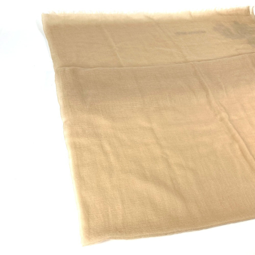 LOUIS VUITTON M70836 Fringe logo Large Stole/Shawl Muffler shawl Cashmere Beige/Black Used