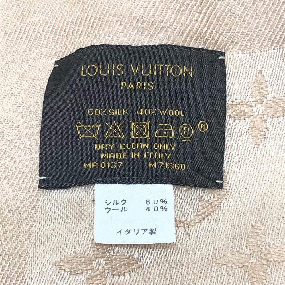 LOUIS VUITTON M71360 ショール モノグラム デュンヌ 大判 ストール ファッション小物 ショール シルク レディース ベージュ