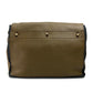 YVES SAINT LAURENT 265707 Muse Two Shoulder Bag in Canvas/Leather, Brown