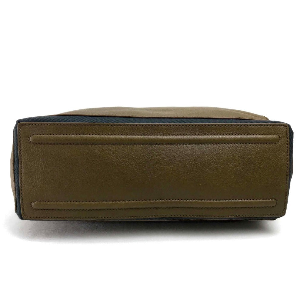 YVES SAINT LAURENT 265707 Muse Two Shoulder Bag in Canvas/Leather, Brown