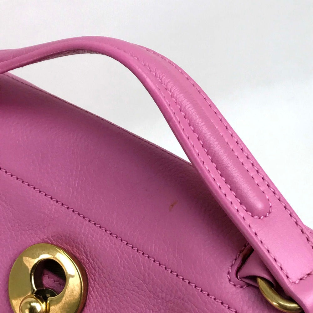 YVES SAINT LAURENT 283761 Muse Two Shoulder Bag, Crossbody Bag, 2-Way Handbag, Leather, Women's, Pink