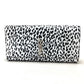 SAINT LAURENT PARIS 326079 Cassandra Leopard Print Bag, Party Bag, Second Bag, Clutch Bag, Calf Leather, Women's, White/Black