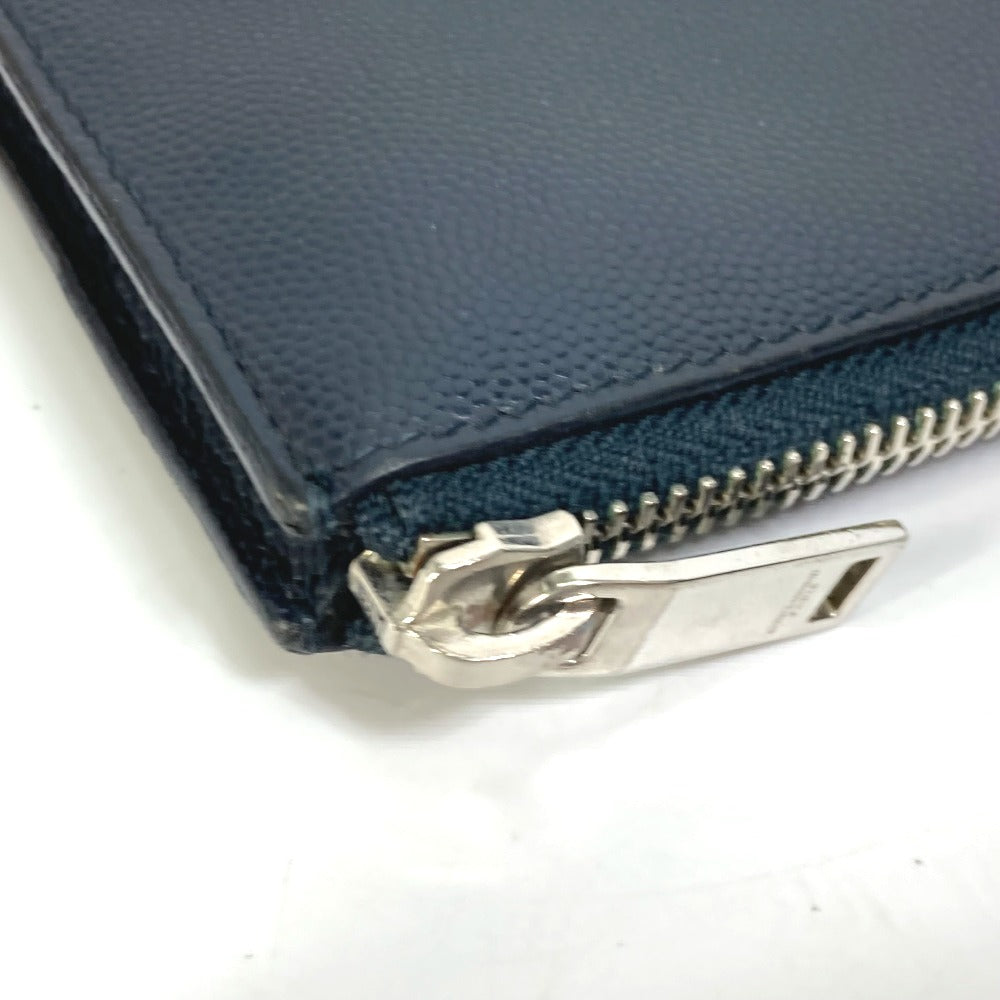 SAINT LAURENT PARIS 397294 ポーチ クラシック サンローラン ミニジップ タブレットスリーブ カバン クラッチバッグ レザー メンズ ダークネイビー