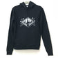 SAINT LAURENT PARIS 605507 Jardin Majorelle Hoodie, Men's Cotton Top, Black