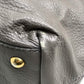 YVES SAINT LAURENT Reversible Sac Double Shoulder Bag/Tote Bag in Leather, Charcoal Gray