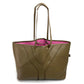 YVES SAINT LAURENT 284650 Neo Double Reversible Handbag/Tote Bag, Leather, Unisex, Charcoal Gray
