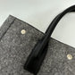 SAINT LAURENT PARIS 632539 Shoulder Bag/Handbag RIVE GAUCHE Felt Tote Bag for Women, Gray