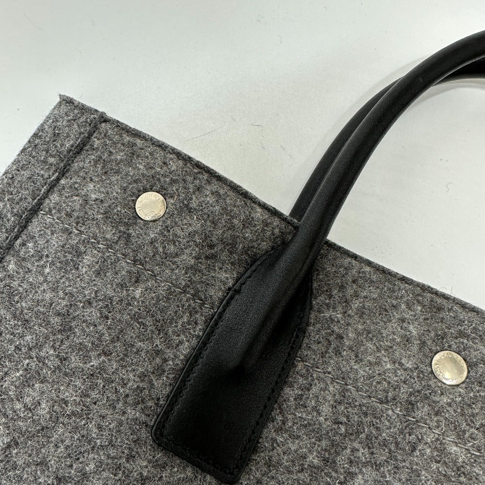 SAINT LAURENT PARIS 632539 Shoulder Bag/Handbag RIVE GAUCHE Felt Tote Bag for Women, Gray